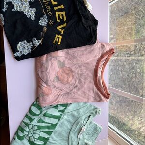 Floral Graphic T-Shirt Set